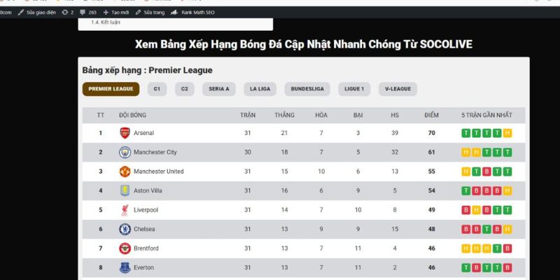 Các bước xem bóng đá trực tiếp trên Socolive